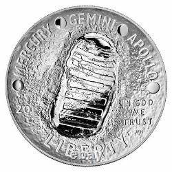 2019 Apollo 11 50th Anv Commemorative 5 oz Silver Dollar Proof Coin OGP SKU56513