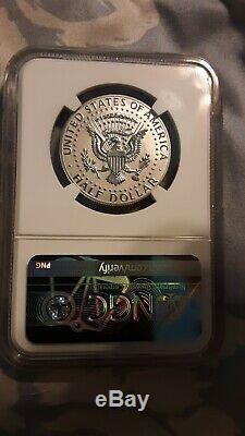 2019 Apollo 11 NGC PF & MS70 Silver dollar and Half dollar 4 coin set. Early Rel