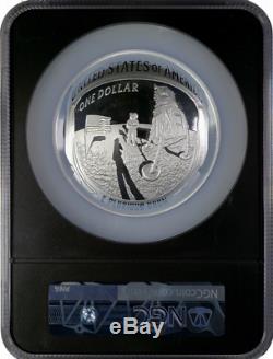 2019 Apollo 50th Anniv 5 Oz Proof Silver Coin NGC PF69 Early Releases Black Core