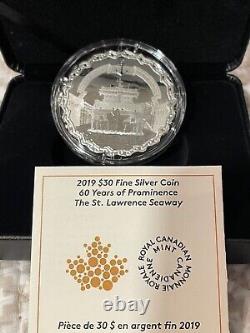 2019 CANADIAN $30 SILVER COIN 60 Years of Prominence The St. Lawrence Seaway
