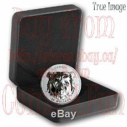 2019 Grizzly Bear Multifaceted Animal Head #2 $25 EHR Proof Pure Silver Coin