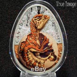 2019 Hatching Hadrosaur Dinosaur Egg $20 Glow-In-The-Dark Pure Silver Proof Coin