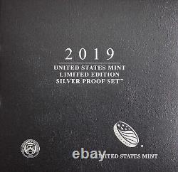 2019 Limited Edition Silver Proof Set Exact Coins In Pics Mint Box & COA 8028