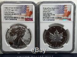 2019 PRIDE OF TWO NATIONS LIMITED EDITION 2 COIN SET, NGC PF70 ER Ready to ship
