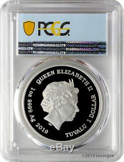 2019-P $1 Tuvalu The Wizard of Oz 1oz 9999 Silver Proof Coin PCGS PR70DCAM FS