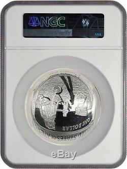 2019- P Apollo 11 50th Anniversary Proof 5 Oz. Silver Coin Ngc Pf69 Uc & Ogp