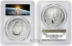 2019-P Proof Apollo 11 50th Anniversary 5 oz PCGS PR69 DCAM Silver Dollar Coin