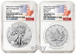 2019 Pride Of Two Nations Limited Edition Coins Set Ngc Pf 70 F. D. I 8764563-156
