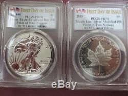 2019 Pride of Two Nation PCGS PR70 Royal Canadian Mint Set TWO COINS SET (FDOI)