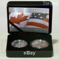 2019 Pride of Two Nations Canadian Limited Edition Pure Silver Proof 2-Coin Set