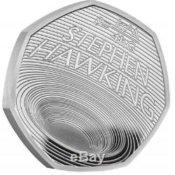 2019 STEPHEN HAWKING 2019 Silver Proof 50p Pence Coin sold out in 60 mins