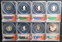 2019 S ANACS PR 70 DCAM 1st Strike Limited Edition SILVER PROOF 8-Coin Set ASE