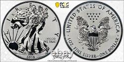 2019-S American Eagle 1 Oz. Silver Enhanced Reverse Proof Coin 19XE PCGS PR69