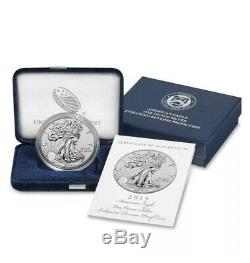 2019-S American Eagle One Ounce Silver Enhanced Reverse Proof Coin 2X UNOPENED