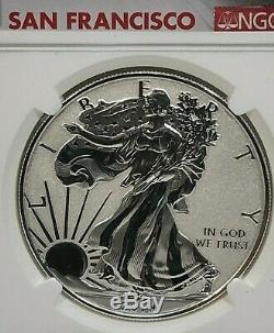 2019-S American Eagle One Ounce Silver Enhanced Reverse Proof Coin NGC PF70 FR