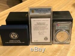 2019-S American Silver Eagle ENHANCED REVERSE Proof Coin PCGS PR69 COA#00243