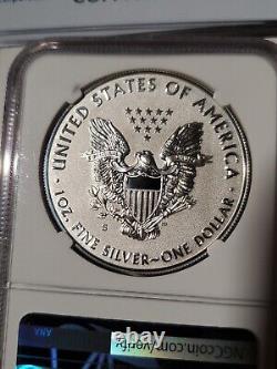 2019 S Enhanced Reverse Proof Silver Eagle Pf 69 Comes in Scrach Resist. Holder