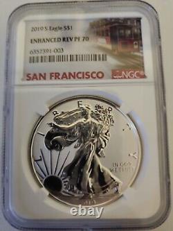 2019 S Silver Eagle Enhanced Reverse Proof Pf 70 Very Rare Coin Only 29909 Made