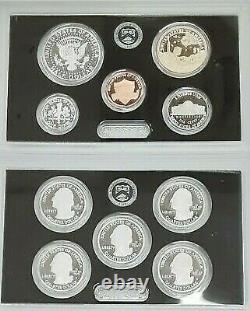 2019-S US Mint Silver Proof Set 11 Gem Coins WithOriginal Box and COA