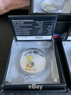 2019 The Simpsons Family Silver Proof Coin Collection, Perth Mint
