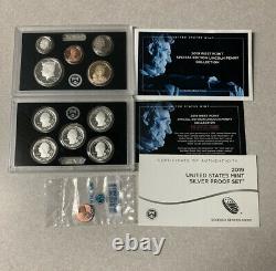 2019 US MINT SILVER PROOF SET & W REVERSE LINCOLN CENT PENNY 11 Coins FREE