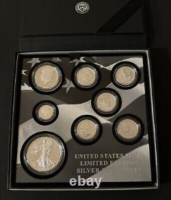 2019 US Mint Limited Edition Silver Proof Set 8 Coins All 99.9% 2.5 Troy Oz