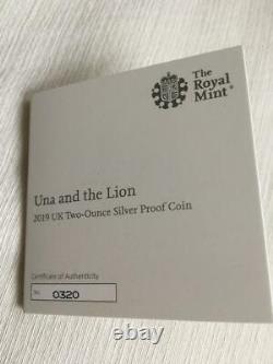 2019 Una And The Lion Proof Silver coin, NGC PF 70