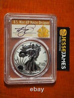 2019 W Enhanced Reverse Proof Silver Eagle Pcgs Pr70 Cleveland First Day Issue