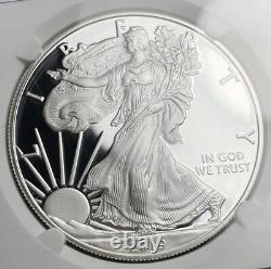 2019-W Proof Silver Eagle NGC PF70 Ultra Cameo Edmund Moy Signed Blue Label