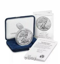 2019-s American Eagle One Ounce Silver Enhanced Reverse Proof Coin