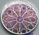 2020 1 oz. 999 THE ROSE WINDOW High Relief Silver Colorised coin