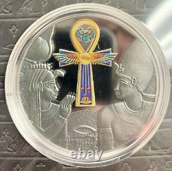 2020 Cameroon 1000 Francs Egyptian Ankh 1 oz Silver Proof Coin 999 Made
