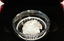 2020 EHR Proud Bald Eagle ExtraHigh Relief Head $25 1OZ Silver Proof Coin Canada