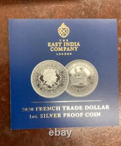 2020 East India Company 1 oz. Silver Proof Coin French Trade Dollar