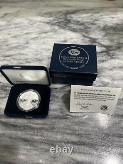 2020 End of World War II 75th Anniversary American Eagle Silver Proof Coin 20XF