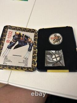 2020 Fiji Marvel Wolverine Colorized 1 oz. 999 Silver Proof Coin mintage 2500
