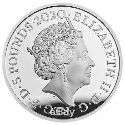 2020 Great Britain £2 Britannia Proof 1 oz 9999 Silver Coin 4660 Made OGP