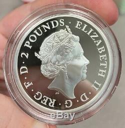 2020 Great Britain £2 Britannia Proof 1 oz 9999 Silver Coin 4660 Made OGP