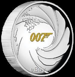 2020 James Bond 007 HIGH RELIEF SILVER PROOF $1 1oz COIN NGC PF70 Ultra Cameo