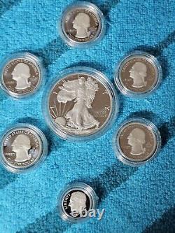 2020 Limited Edition Silver Proof Set US Mint 7 Coins American Silver Eagle