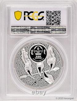 2020 Mongolia 500 Togrog Majestic Eagle 1oz. 999 Silver Proof Coin PCGS PR70 FDI