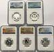 2020 S Proof Silver Quarter Set Ngc Pf70 First Releases 5 Coin First Atb Parks