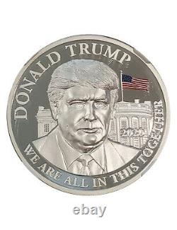 2020 Silver 1 oz Donald Trump High Relief Early Releases NGC PF70 Ultra Cameo