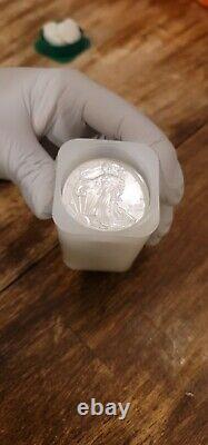 2020 Silver Roll of 20 American Eagle BU 1oz American Silver Eagles $1 Coins