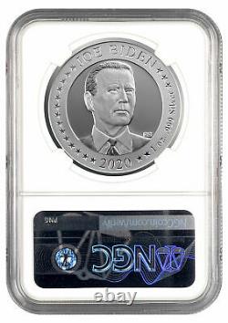 2020 US Presidential Election Flip Coin 1 oz Silver Proof NGC PF70 UC FR