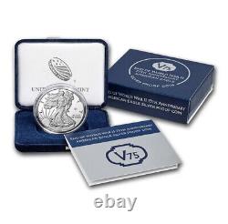 2020-W 1 oz Proof American Silver Eagle Coin End of WW2 V75 Privy Still Sealed