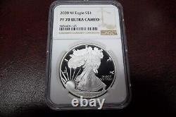 2020 W American Silver Eagle NGC PF70 Ultra Cameo Proof