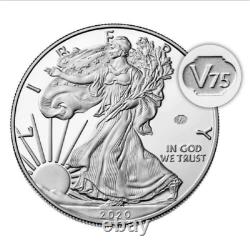 2020 W American Silver Eagle Proof Coin V75 Confirmed