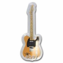 2021 1 oz Silver Fender Telecaster 75th Anniv Guitar shaped proof coin