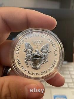 2021 American Eagle 1 Oz Silver Reverse Proof Two-Coin Set Designer Edition